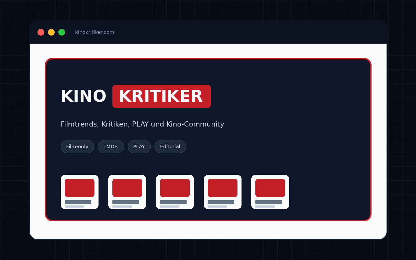 Screenshot von kinokritiker.com